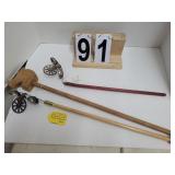 2 Old NN Hill Co 1900 Bell Push Toys ~ Home Made