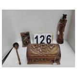 Wooden Trinket Box ~ Musician Book End ~ Madonna ~