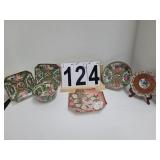 Group pf Rose Medallion Plates and Bowls (China)