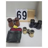 3 Pairs of Opera Glasses ~ 1 Black Leather ~ 1