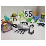 Plastic Toy Figures (Shrek ) Clock ~ Skull