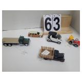 Group of Toy Card and Trucks Menard's