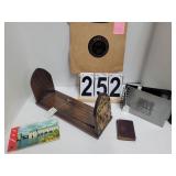 Adjustable Book Rack ca 1900 Brass End Plates ~