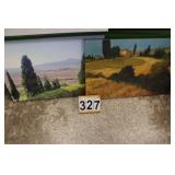 Pair of Nature Pictures 16.75"T X 33.5"W