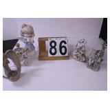 Flat of Figures w/ Angel Candle Holder