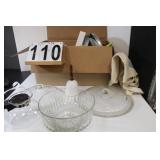 Box W/ Pan Lids -- Coffee Carafe - Salad Bowl