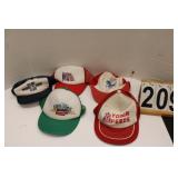 Flat of 5 Hats