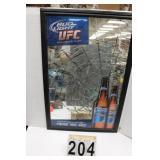 Bud Light Mirrored Sign 35.5"T X 23.5"W