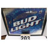 Bud Light Mirrored Sign 26.5"T X 32.5"W