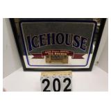 Icehouse Beer Mirrored Sign 17.5"T X 21.5"W