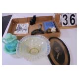 Flat of Collectables w/ Ashtray ~ Avon Bottles
