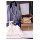 Box of Clothes w/ Jacket Size L ~ Sweater Size L