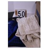 Box of Clothes w/ Sweaters Various Sizes