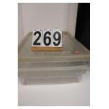 2 Square Food Storage Containers W/ Lids