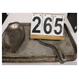 Serving Skillets W/ Pans - 6 Baking Sheets-