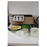 Box W/ Plates - Recipe Box - Corn Holders -