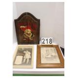 Pair of Picture & Dart Board Holder