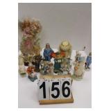 Box of Ceramic Figures Includes Angels