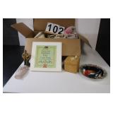 Box W/ Cook Books - Pocket Vase - Collectibles