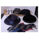 VTG Hats W/ Clip On Ties Includes Hat For CR Nail-