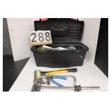 Tool Box W/ Tools Includes Hatchet - Clamps