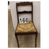 VTG Floral Seated Side Chair Side