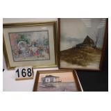 3 Pictures Includes House on a Hill