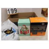 Assorted Holliday Decor Includes Fitz & Floyd Cat-