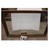 Gold Framed Mirror 35.5"T X 53"W