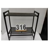 2 Teir Shelf 21"T X 19.5"W X 9"D