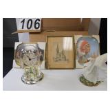 Box W/ Indian Pictures - Anniversary Clock -