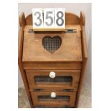 Potato & Onion Bin 33"T X 16.5"W X 11.5"D