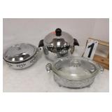 Penguin Ice Bucket - Glass Bake Casserole W/ Lid-