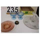 Assorted Glassware Includes Scorpion Paper Weight