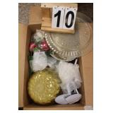 Box W/ Doll Display Stands - Decorator Plates -
