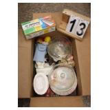 Box W/ 2 Glass Lids 7.5" - Cook Books -
