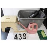 Gray Tote W/ Best Way Air Hammer Pump - Step -