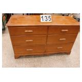 6 Drawer Dresser w/ Mirror 33.5"T X 56"W X 20"D