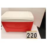 Red Igloo Cooler