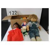 Box W/ Toys Includes Clown Dolls