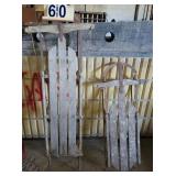 Pair of Snow Sleds