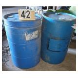 Pair of 55 Gal Poly Barrels