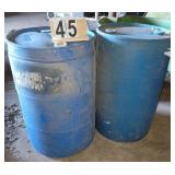 Pair of 55 Gal Poly Barrels