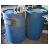 Pair of 55 Gal Poly Barrels