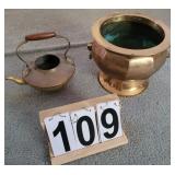 Brass Flower Pot ~ Tea Pot