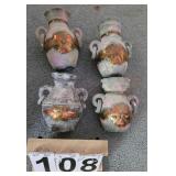 4 Decorative Vases