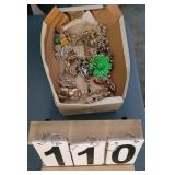 Box w/ Costume Jewelry