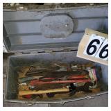 Gray Plastic Tool Box w/ Tools