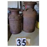 2 Milk Cans