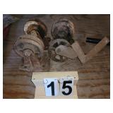4 Heavy Duty Steele Casters (3 Match)